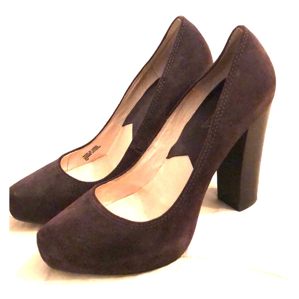 MICHAEL Michael Kors Brown Suede Platform Heels